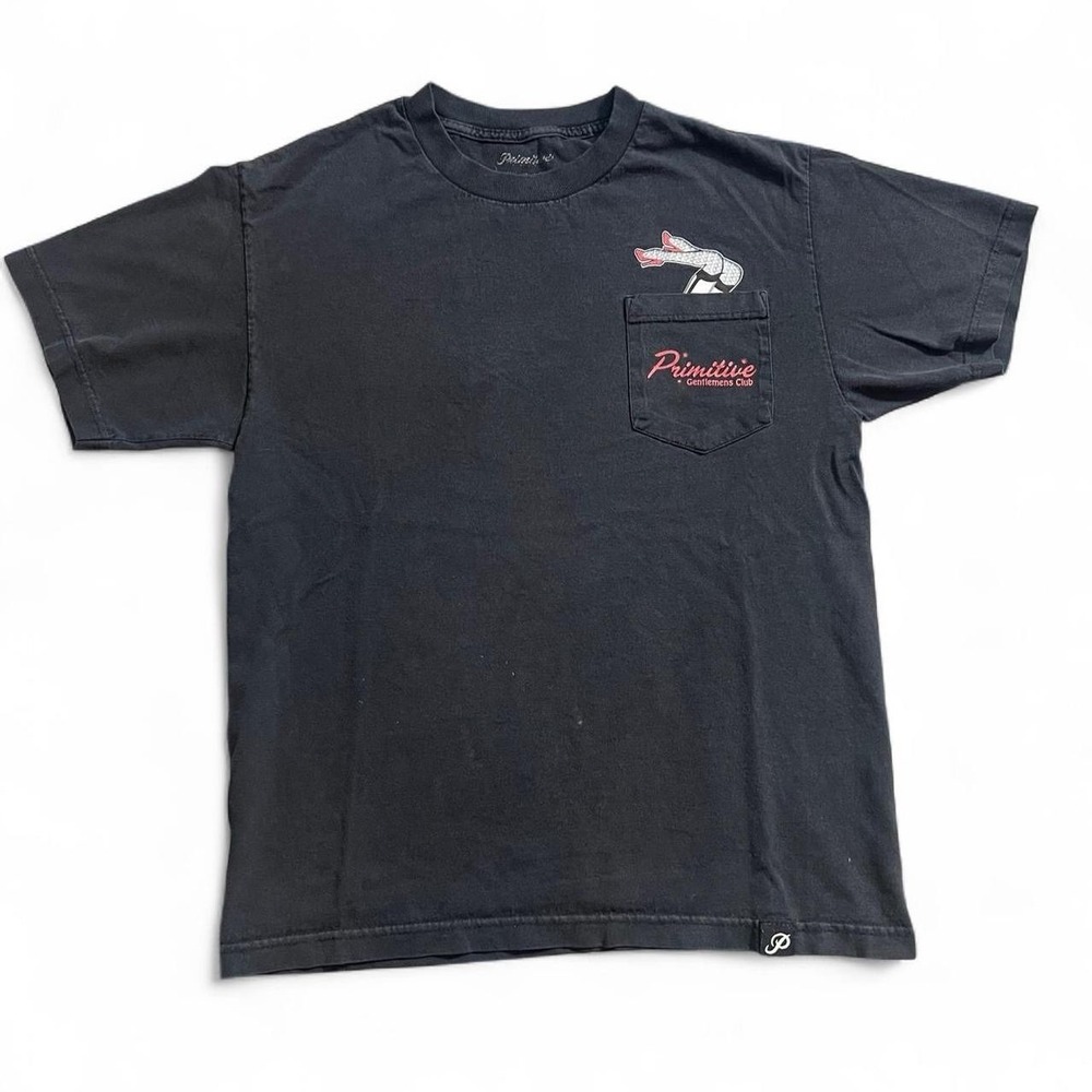 Primitive Gentlemen's Club Black Short Sleeve T-Shirt Men's Size Medium